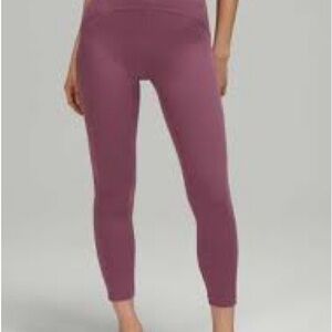 Lululemon InStill High Rise Women's Mauve Leggings size 12